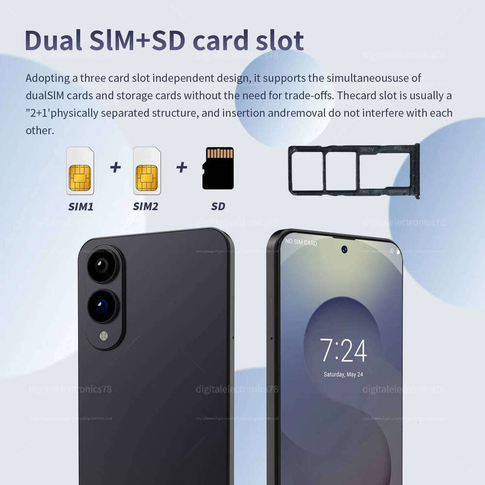 2025 Original S26 Edge+ phones PC 7.3 Inch HD 4K Android 15 22Gb+2Tb 8000Mah Battery 4G 5G Dual Sim Card Wifi GPS smartphone