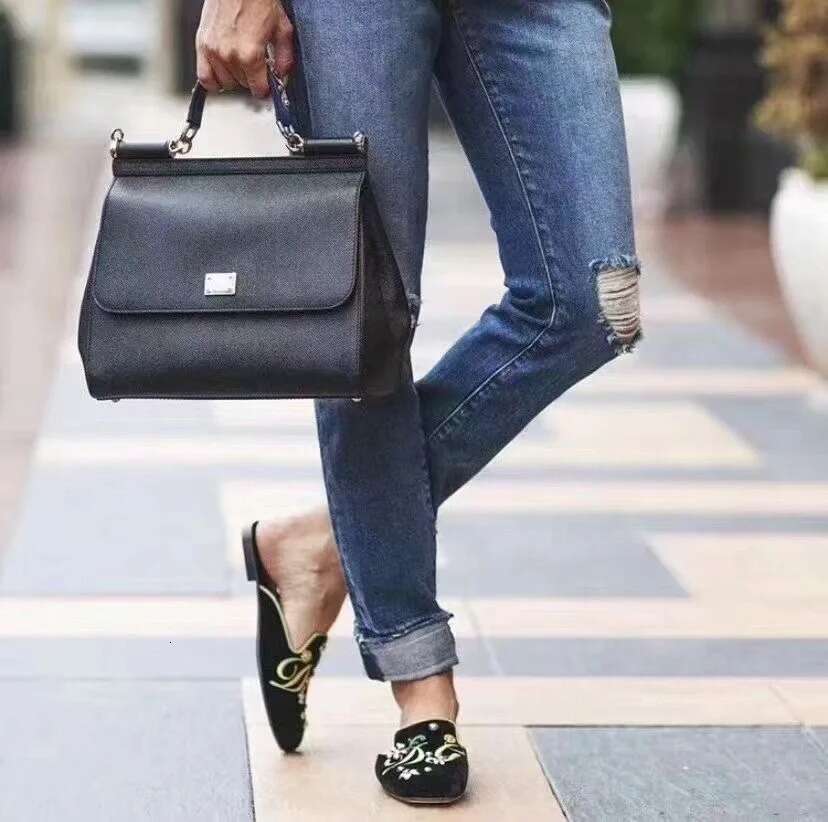 Sacca Designer Tote Spalla Sacca Yan Shou Palma Stampa Vera In Pelle Di Fascia …