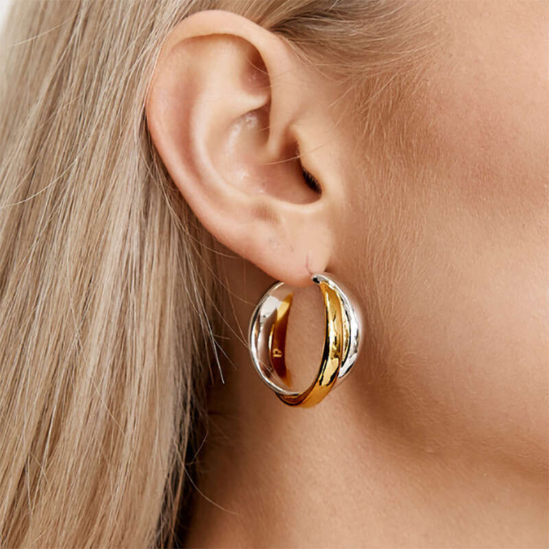 Earrings Designer Luxury earring jewelry for women Cross Copper plated with 18K gold Simple Elegant Fashion High-end Festival Vacation gifts