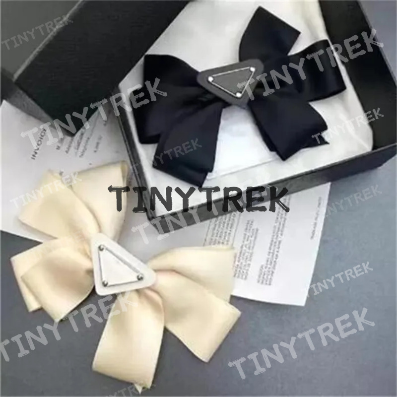 Fashion Girls letter triangle Bows hairpins lady style children Bow hair accessories designer kids bowknot princess spring clip