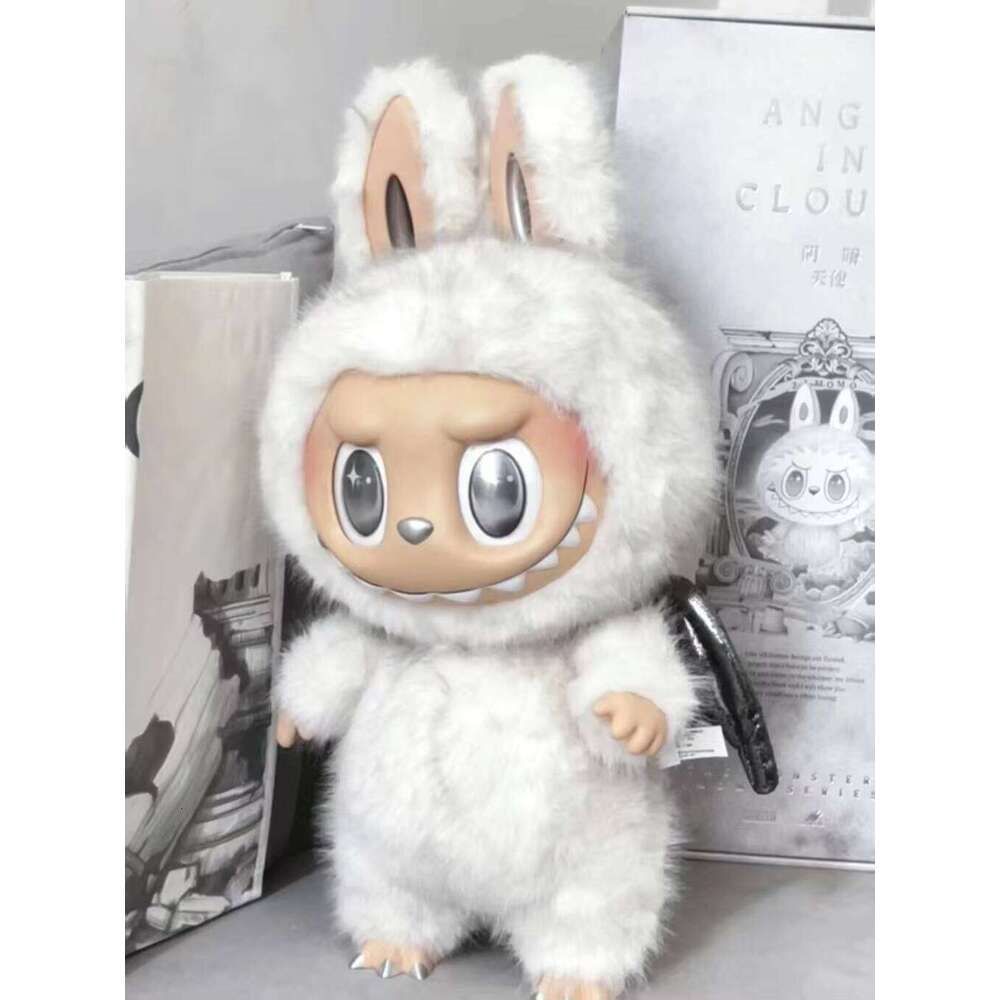 Popular Market 58cm Labubu Zimomo Angel in Clouds Series Action Figure Vinyl Doll Decoration Toy Girl Birthday Gift