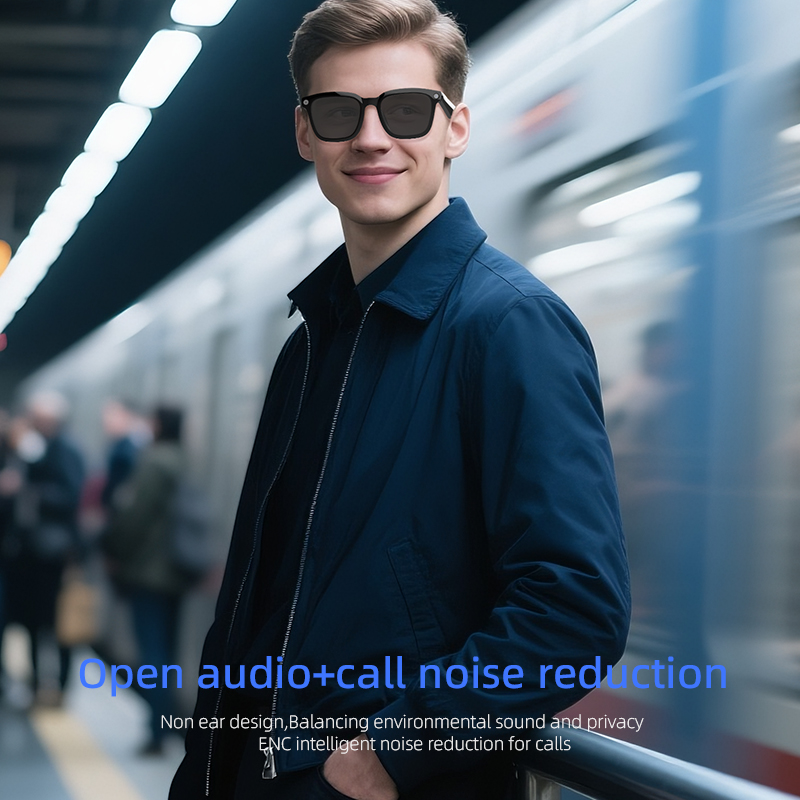 Smart Glasses with AI Real-Time Translation, 8MP Camera, 1080P Video Recording, ChatGPT DeepSeek Integration, Bluetooth 5.3, Hi-Fi Audio for Hands-Fre