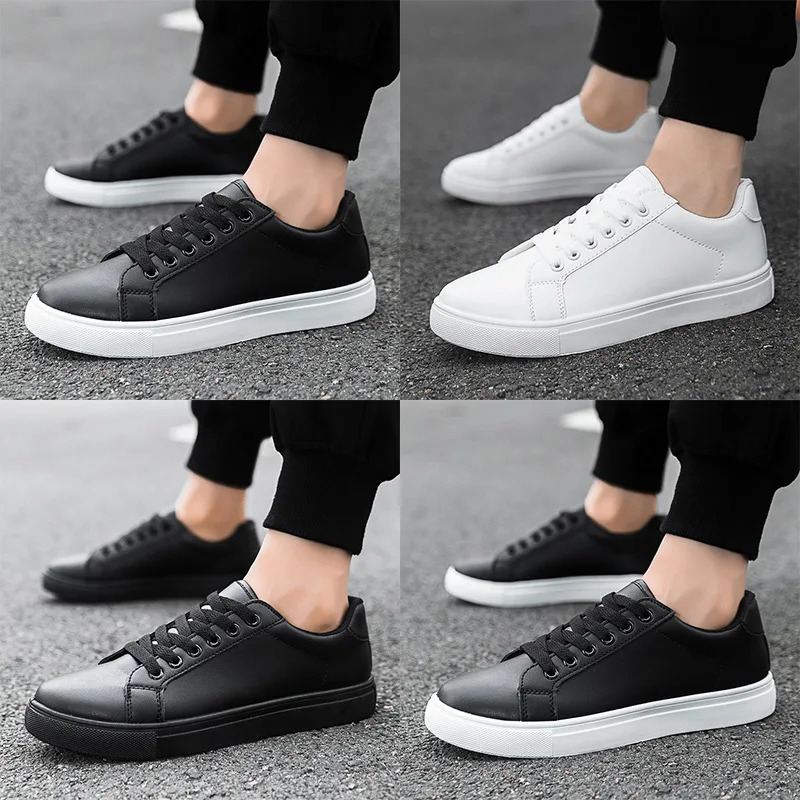 Mens Business Casual Shoes Soft Moccasin Shoes Comfortable Casual Shoes for Men Solid Black White Men Sneakers 2025 250929