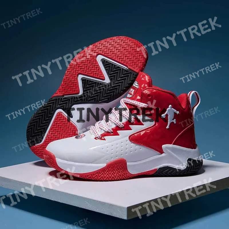 New Arrival Hot Sale Brand Kids Boys Sneakers Non-Slip Child Trainer Basketball Outdoor Leather Children Sport Shoes T250317