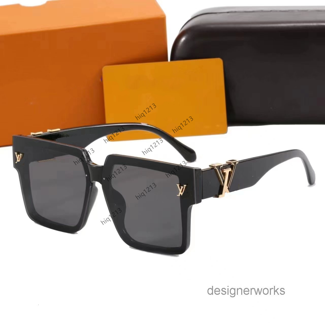 designer luxury Louievuitton louis vouitton lv louis vuittonn sunglasses men glasses for men women Lujia for Women Fashionable Internet Celebrity Street Sty LE0W