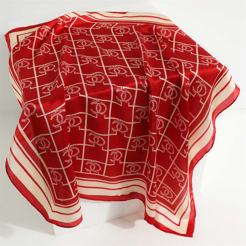 New Silk Scarf Shawl Light Luxury Horse Scarf Imitation Silk 70cm Square Scarf Professional Neck Scarf for Women H250930