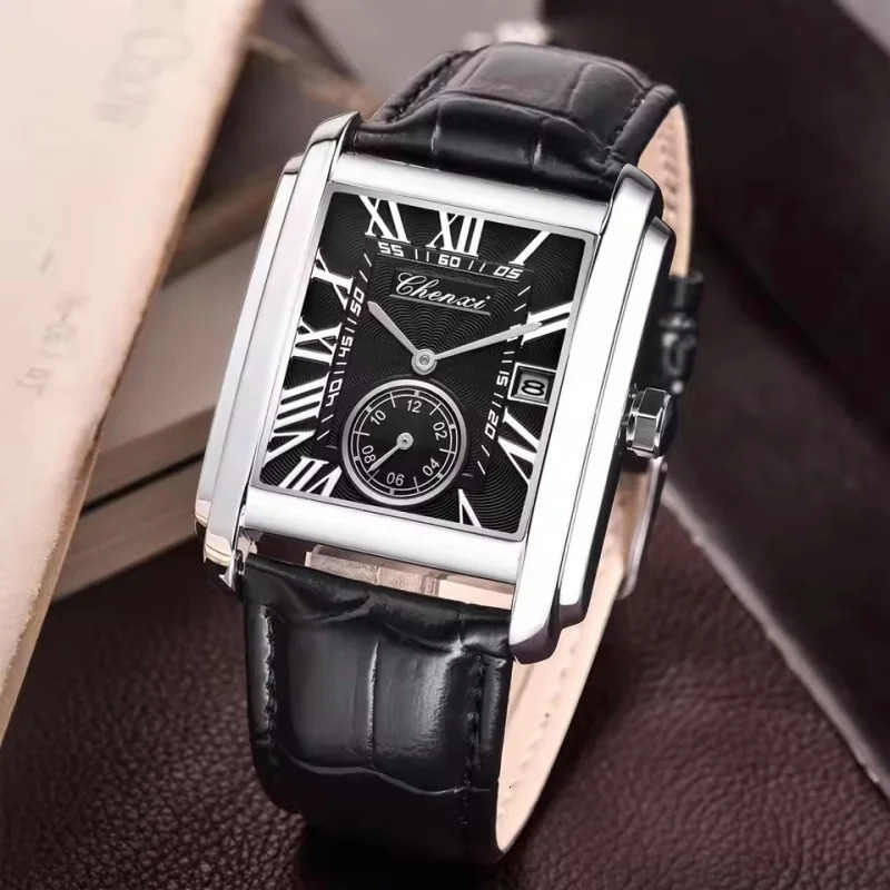 CHENXI 8216 Selling Top Business Mens Watch Quartz Military Calendar Waterproof Mens Leather Strap Elegant Clock 250928