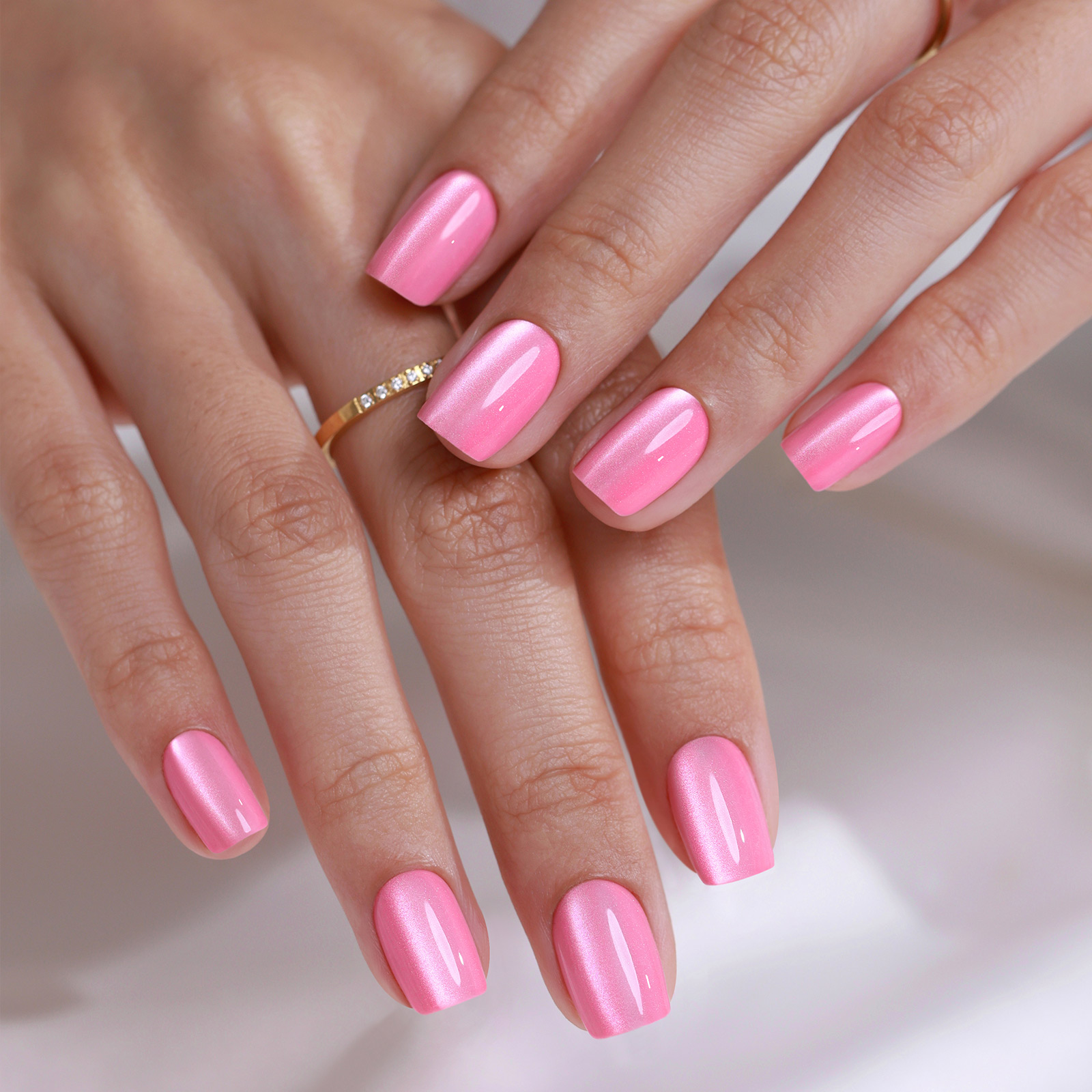 baby powder nail press short style soft rubber square suitable for womens gifts 16 sizes of glossy rubber nails 32 reusable fake nail sets with glue c