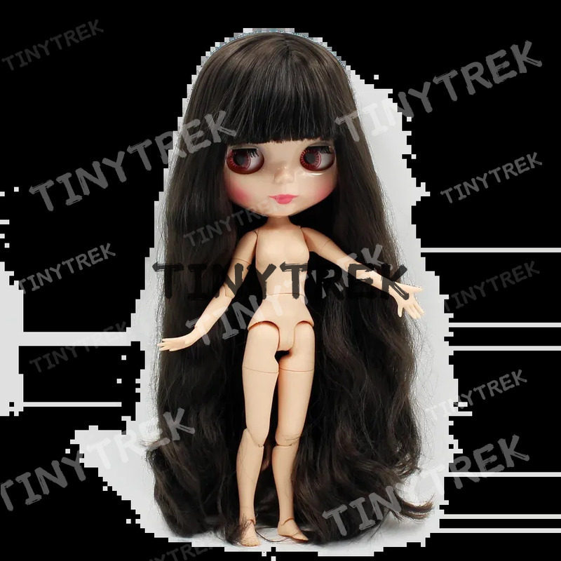 ICY DBS Blyth doll deep brown hair natural skin joint body 16 30cm girls gift toy anime 250903