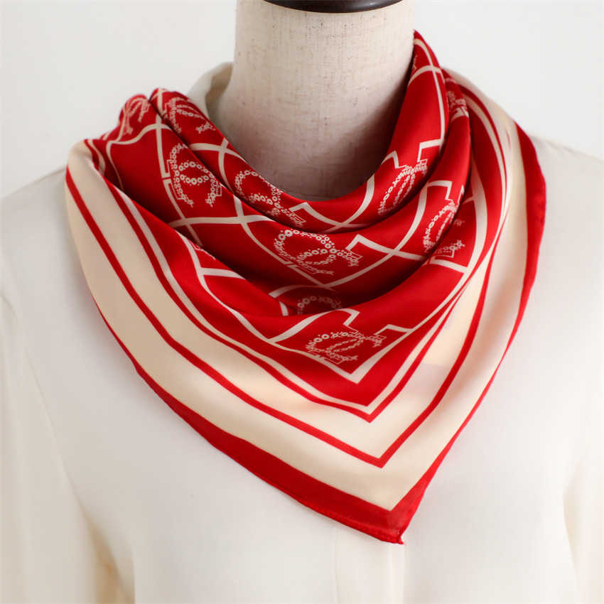 New Silk Scarf Shawl Light Luxury Horse Scarf Imitation Silk 70cm Square Scarf Professional Neck Scarf for Women H250930