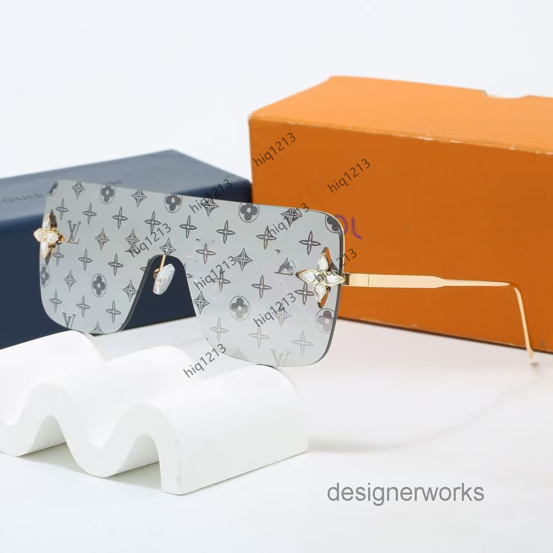 designer luxury Louievuitton louis vouitton lv louis vuittonn sunglasses men glasses for men women Luxury Frameless for Men with Rhinestone Decoration HighQ DORO