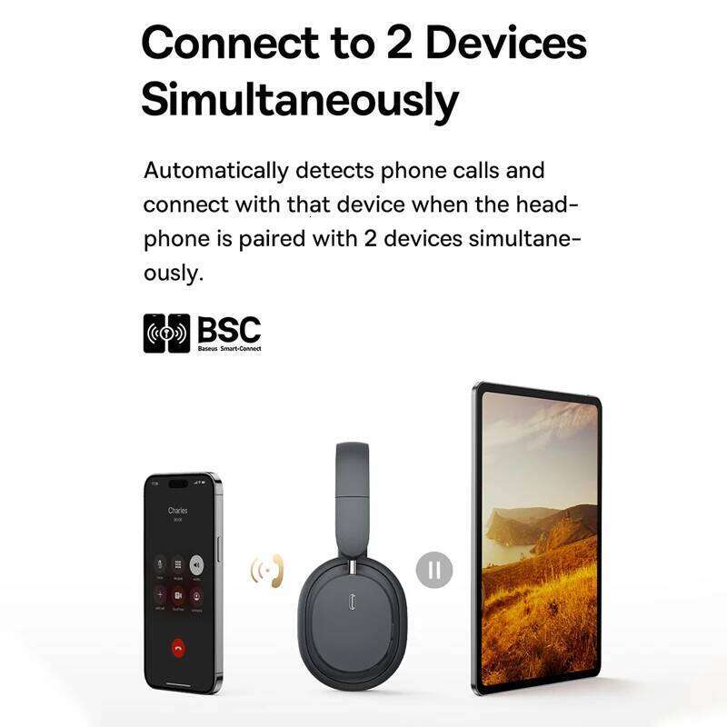 Baseus Bowie D05 Wireless 3D Spatial Audio Earphone Bluetooth 5.3 Headset 40Mm Driver Foldable Over Ear Headphone