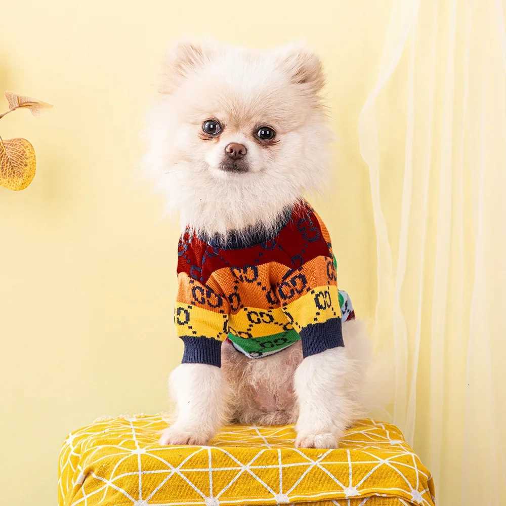 Luxurious Manufacturer Wholesale Fashion Brand Sweater Designer Dog Sweater Medium Size Dog Dress Cat Vest Pet Knitted Sweater D250930