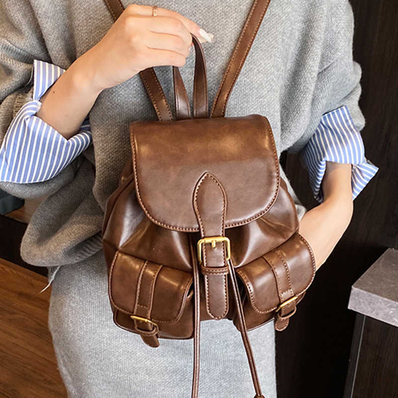 Designer Backpack Luxury Double Pocket Travel Backpack for Women 2025 New College Style Casual Backpack Fashionable Large Capacity Travel Backpack L25