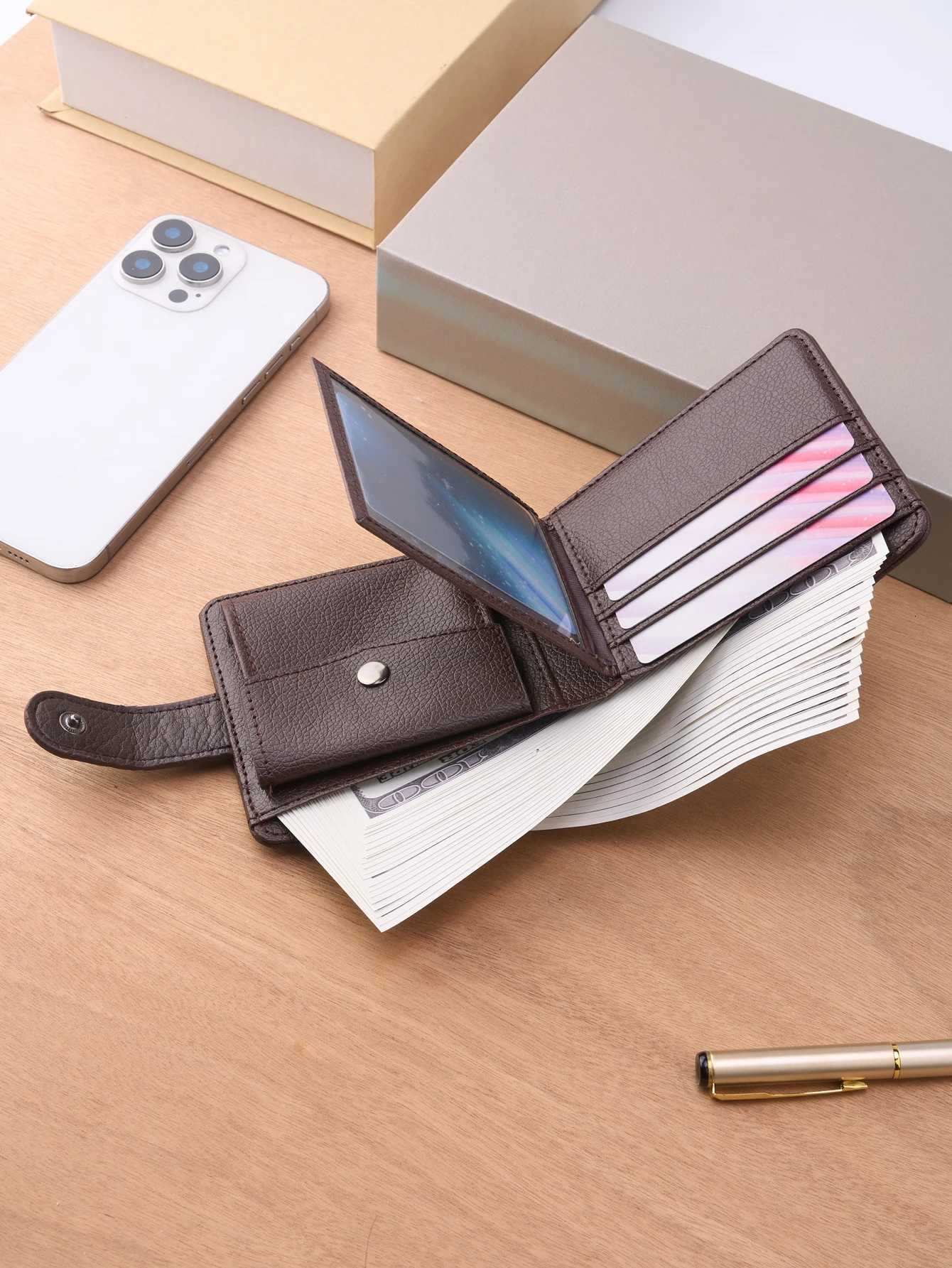 Men Wallets Leather Zipper Purse Man Slim Card Horders Quality Male Short Multicard Wallet Coin Pocket Purse H250929