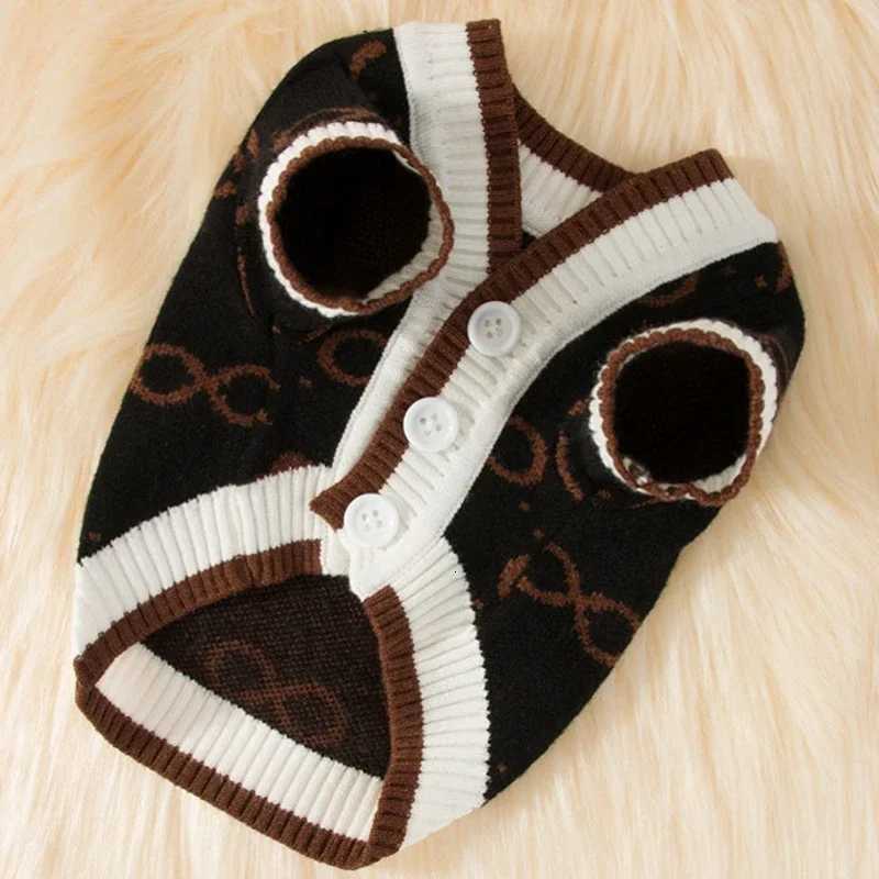 Luxurious Luxury Dog Clothes for Small Dogs Winter Warm Dog Sweater Chihuahua French Bulldog Clothing Pet Items Knitted Cardigan Sweater D250930