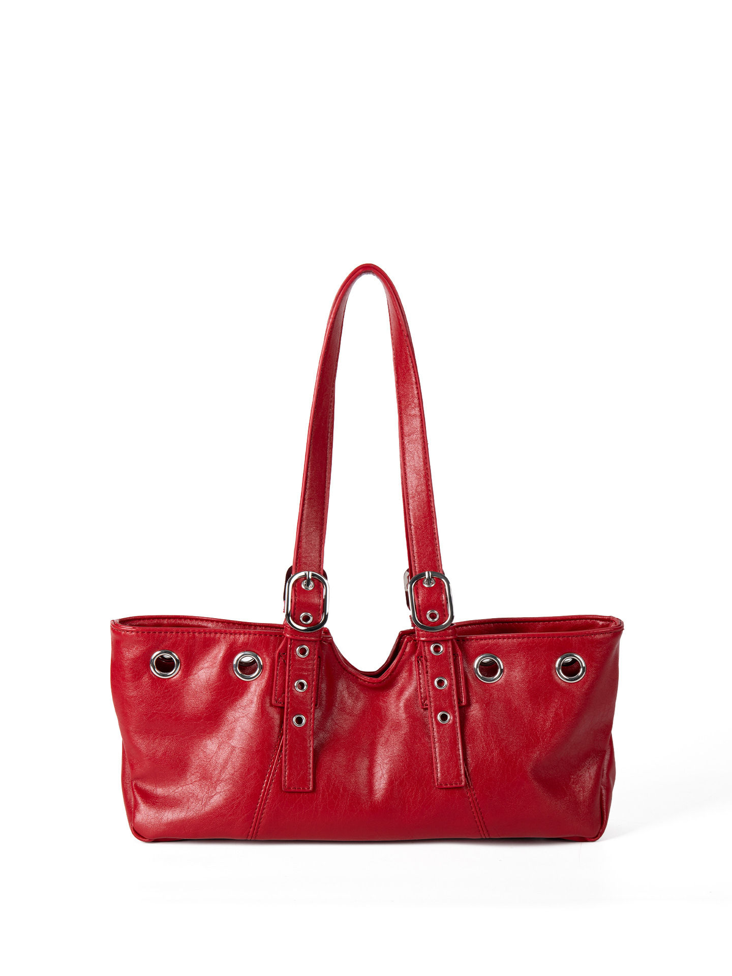 2025 New Korean-Style Niche Rivet Design Biker-Style Underarm For Women Casual Versatile Personalized Stylish Handbag And Shoulder Bag