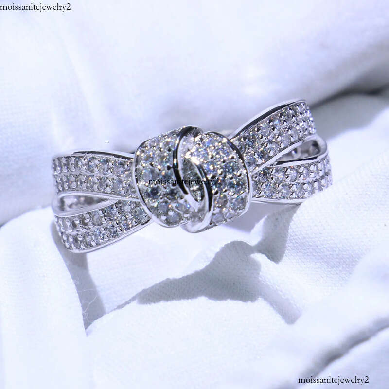 Choucong New Stunning Jewelry Sterling Sier White Clear Pave Cubic Zirconia Wedding Engagement Band Belt Ring fr Women Gift