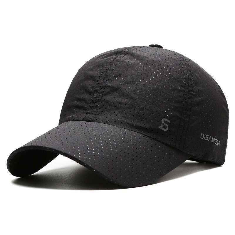 Men's Hat Middle-aged Elderly, Quick-dry Running Cap, UV Protection, Breathable Baseball Cap for Sunshade, Fishing, and Sun Protection