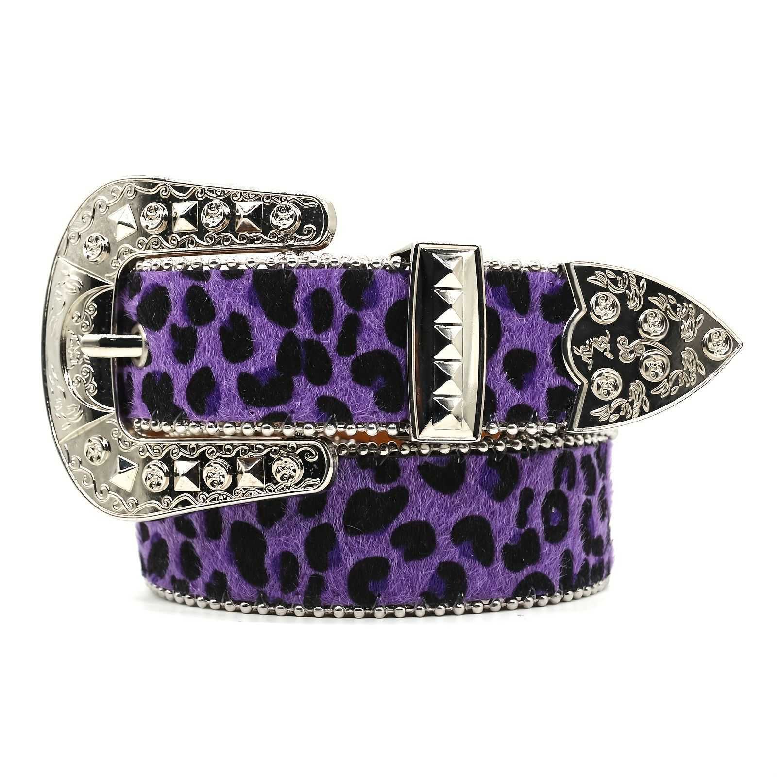 Fashionable leopard print women's belt; decorated with ins style, high-end feeling belt; versatile and simple waist belt for L250930