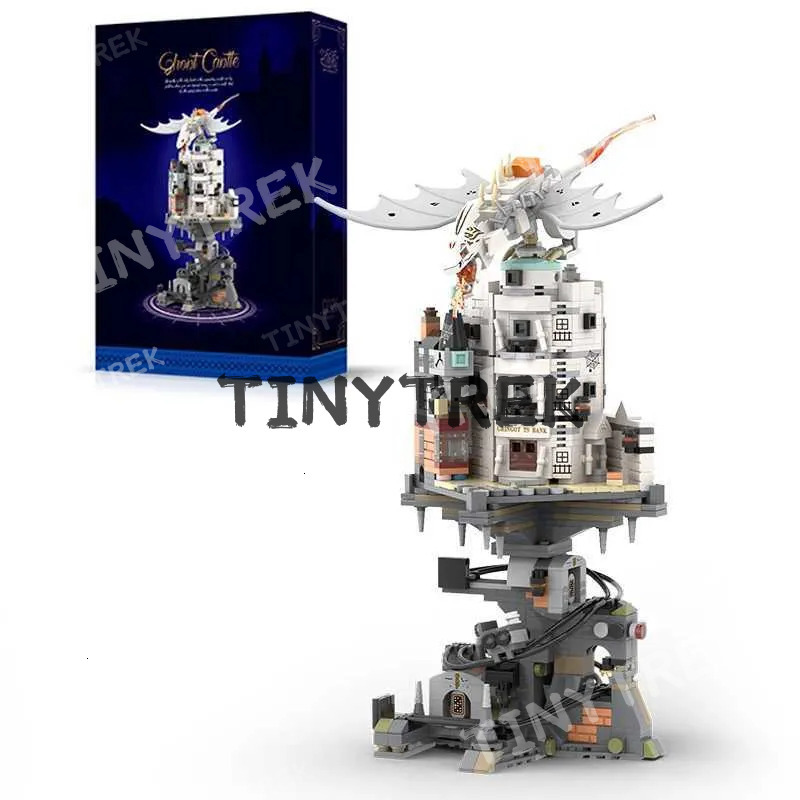 Wizard Tower Magic World Dragon MOC Building Bricks Set Blocks Toys for Kids Children Adult Birthday Gifts 1056pcs Gringottses W250115