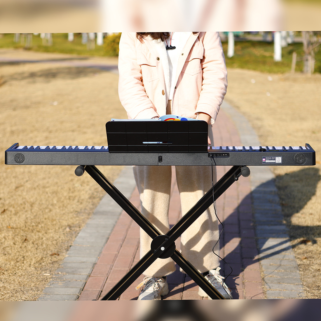 SLADE Affordable 88 Key Professional Electronic Upright Pianos Weighted Hammer Digital Portable Digital Electric Keyboard Piano Black