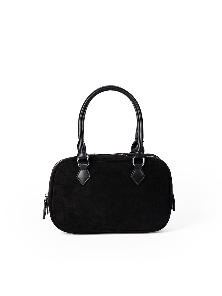 Hot-Selling Korean-Style Retro Minimalist Suede One-Shoulder Pillow Autumn Women's New Style Handbag Crossbody Small Square Bag