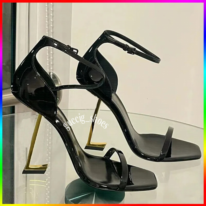Women Luxury Paris Dress Shoes Designer High Heels Sandals Opyum Pumps Stiletto Brand Heel Leather Suede Open Toes Party Wedding Office heels Woman Size 35-42 5d de