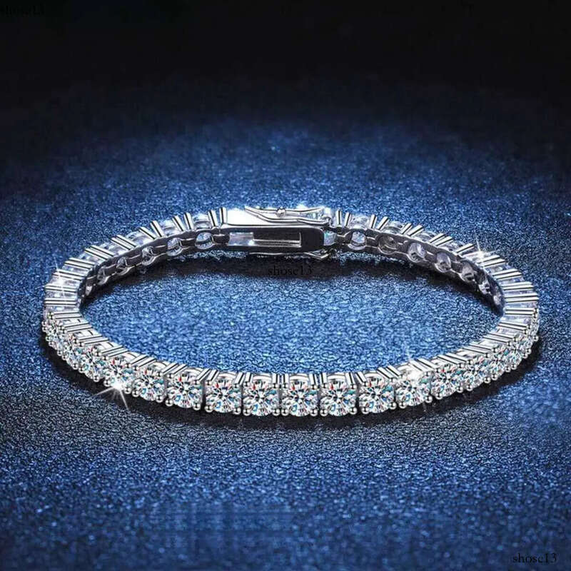 2mm-5mm VVS Dia for Womens Sterg Sier Lab Grown Moissanite Tennis Bracelet