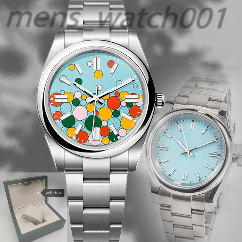 luxury automatic mechanical watch for men and women, 36mm and 41mm sapphire stainless steel material