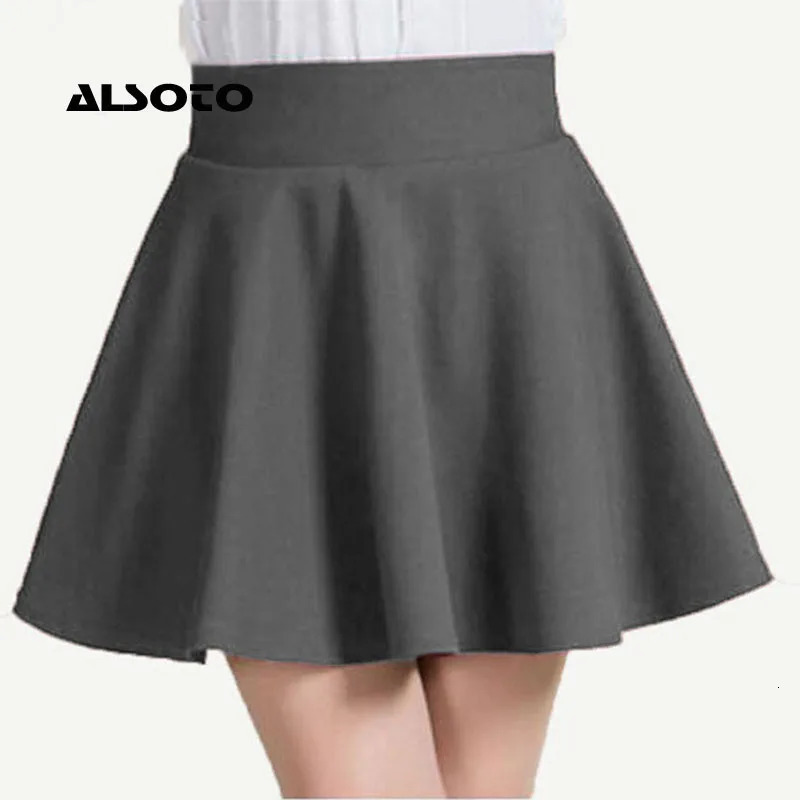 ALSOTO Winter and Summer Style Women Skirt Elastic Faldas Ladies Midi Skirt Sexy Girl Mini Short Skirts Saia Feminina 250922
