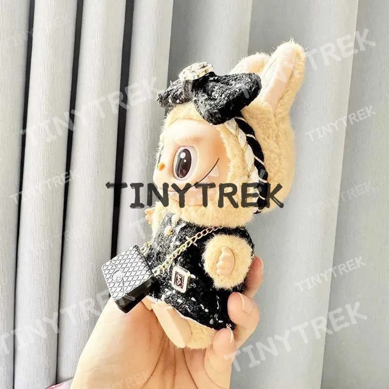 Labubu Apparel 17cm Doll Clothes Advanced design customization Heartbeat Printed Hats Gorgeous Dresses Accessories W250