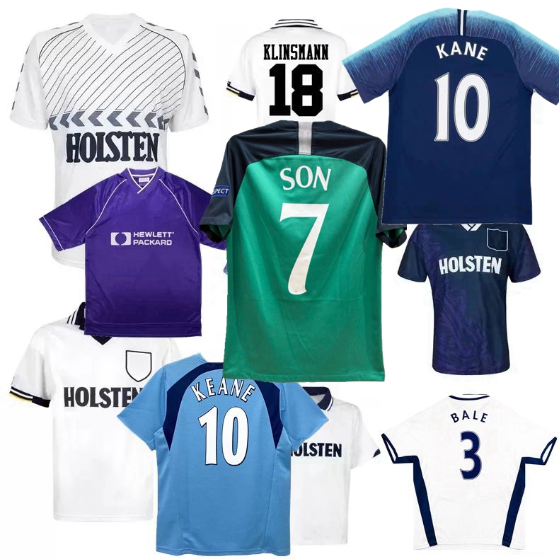 Retro classic 86 87 GINOLA soccer jerseys Tottenham 1991 92 93 94 95 97 98 99 2006 07 08 09 2010 18 19 20 21 GASCOIGNE KLINSMANN BALE MODRIC KANE SON football shirt