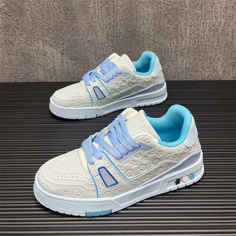 Designer shoes free shipping New trendy light luxury fashionable classic versatile casual couple sneakers white green