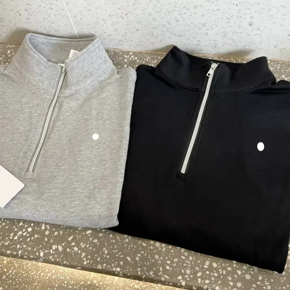 Women's Hoodies Sports Hoodies Stand Up Collar Sweatshirts Quarter Zip Pullover Outfits Designer Sweatshirts 3D Silver on Chest Loose Long Sleeve Sweatwear Top