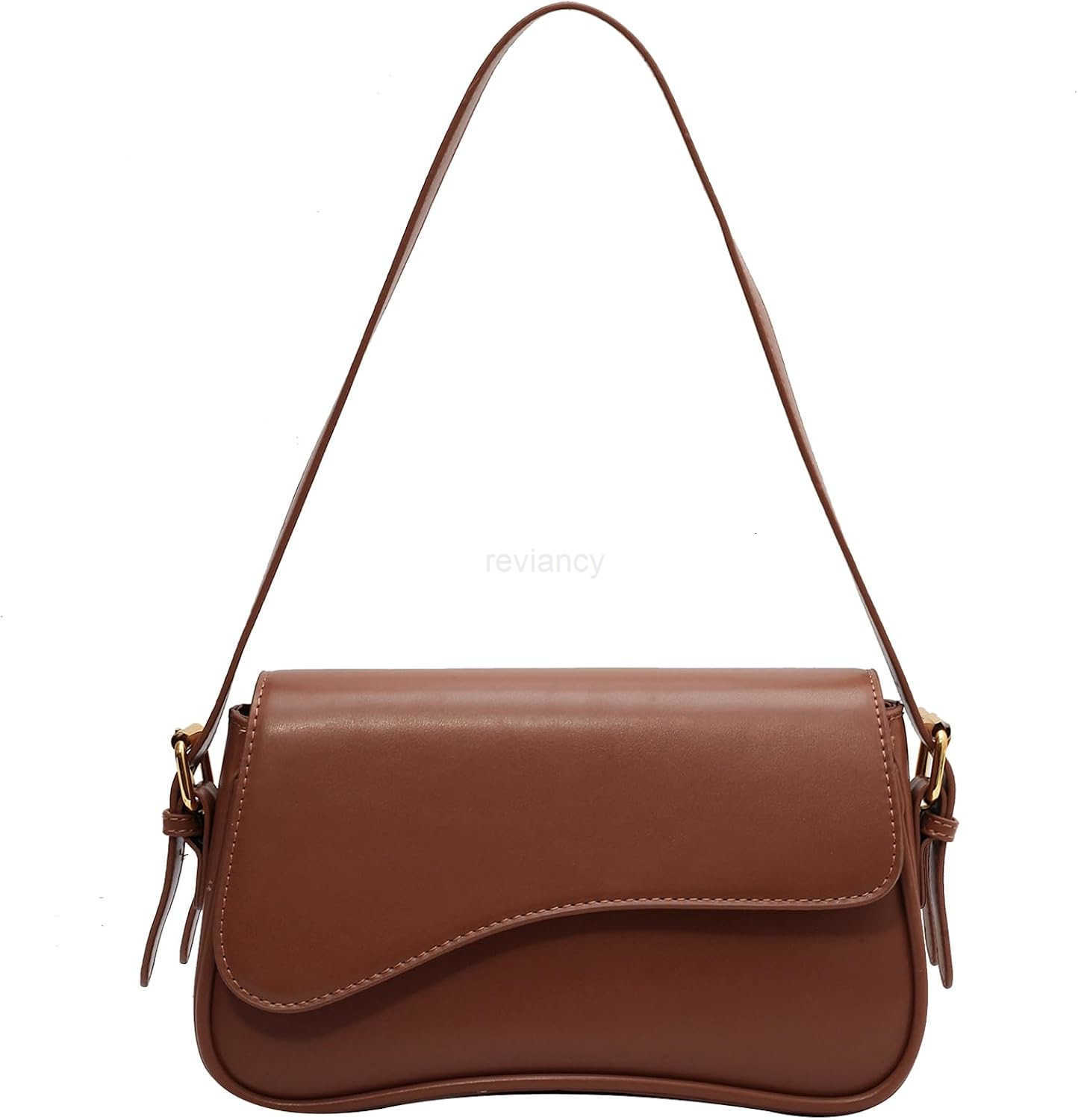 Leather Shoulder Bag for Women Hobo Handbag CluTCh Saddle Bag with Removable StrapW250930