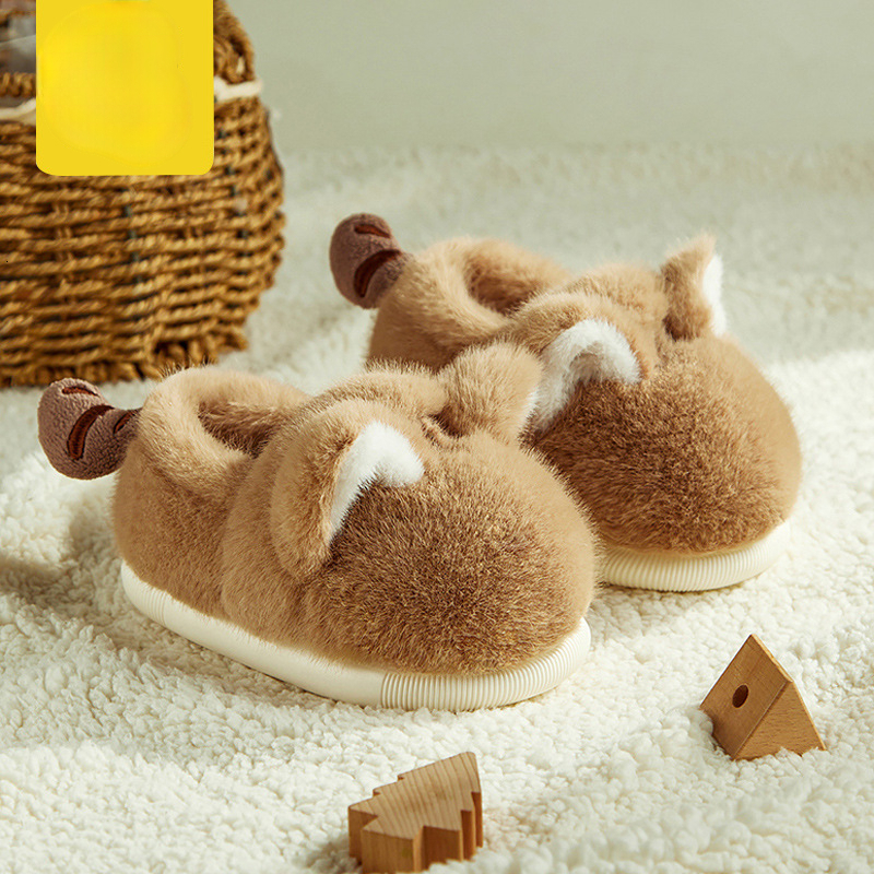 Children's Plush Cotton Shoes Male and Designer Female Children's Shoes Designer Shoes Cat Children's Cotton Slippers Autumn New Luxury