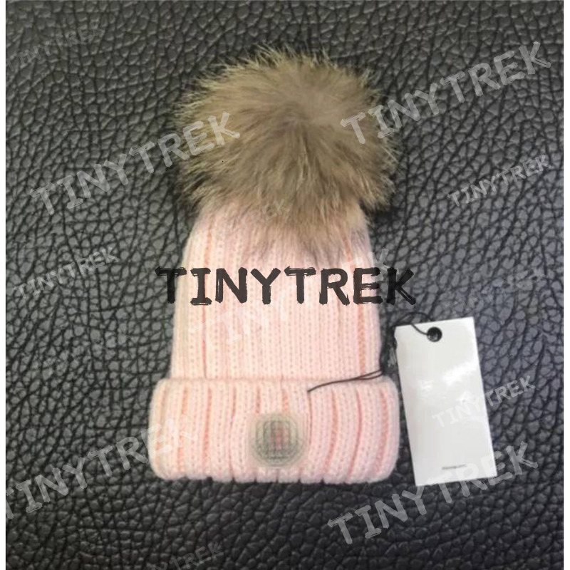 Designer Hat kids Cap Big Fur Poms children boy girl Winter crocodile Hats For Kid Caps Baby Solid Color Knitted Beanies adult child Removable pom Hairball hats