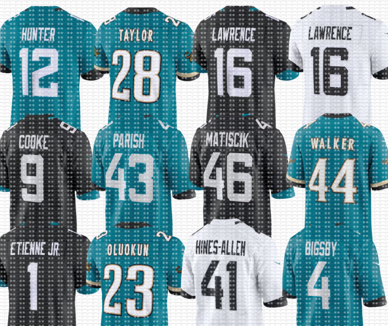 nfl Jaguars Jersey Devin Lloyd Brenton Strange Logan Cooke Ross Matiscik Montaric Brown Antonio Johnson Ventrell Miller Parker Washington Yasir Abdullah Football