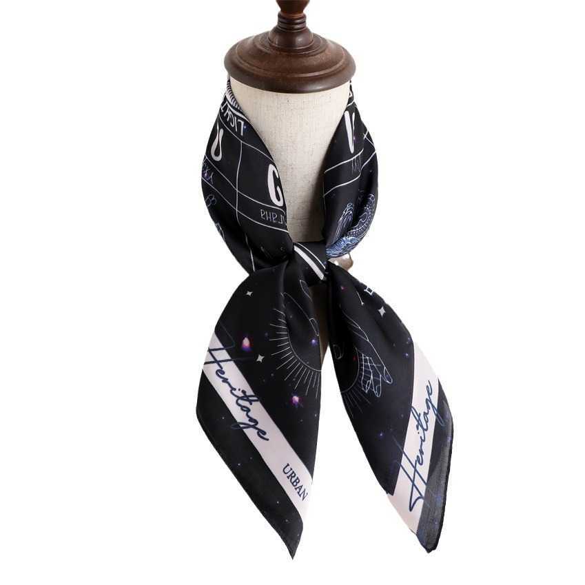 New Silk Scarf Shawl Light Luxury Horse Scarf Imitation Silk 70cm Square Scarf Professional Neck Scarf for Women H250930