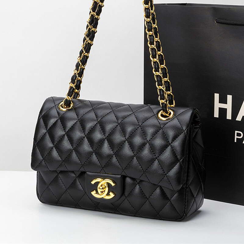 designer bag Luxury bag CF Classic Quilted Chain Versatile Genuine Leather Crossbody Small Chanel Style High-Quality Texture Women's Bag
