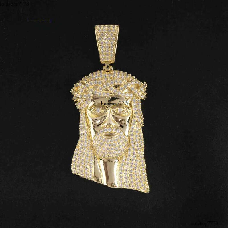 Customize 10k 14k Solid Real Gold Moissanite Piece Dia Jewelry Pendant Hip Jesus Pendants