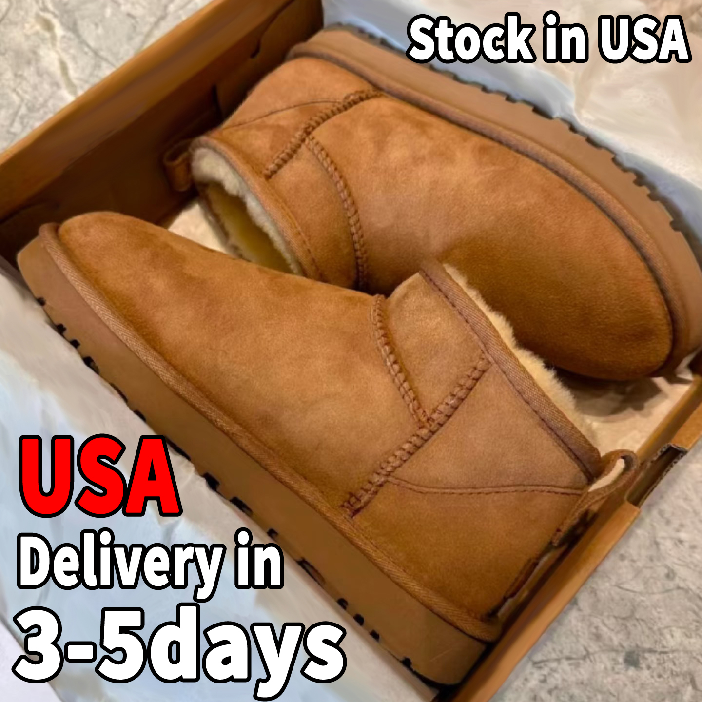 Designer Boots Womens Ultra Mini Tasman Slippers Slides Tazz Platform Shoes Snow Chestnut Wool Winter Fluffy Boot Fur Booties Ankle Sheepskin Genuine Leather