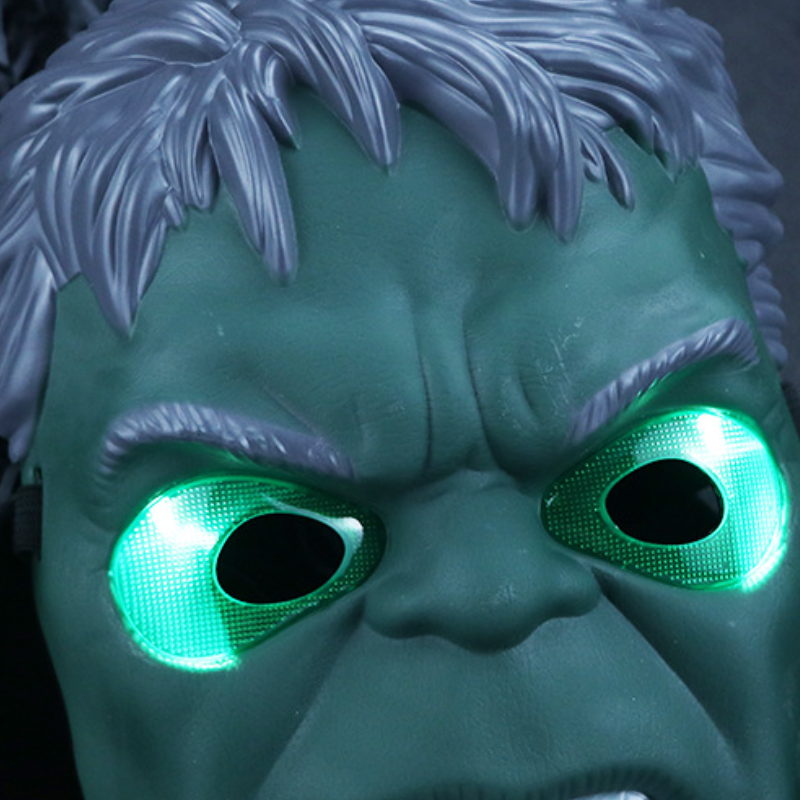 Disney Glowing Mask Halloween Role Play Mask Spiderman Captain America Batman Iron Man Hulk Batman Glowing Cartoon Accessories Baby Boys Product baby 