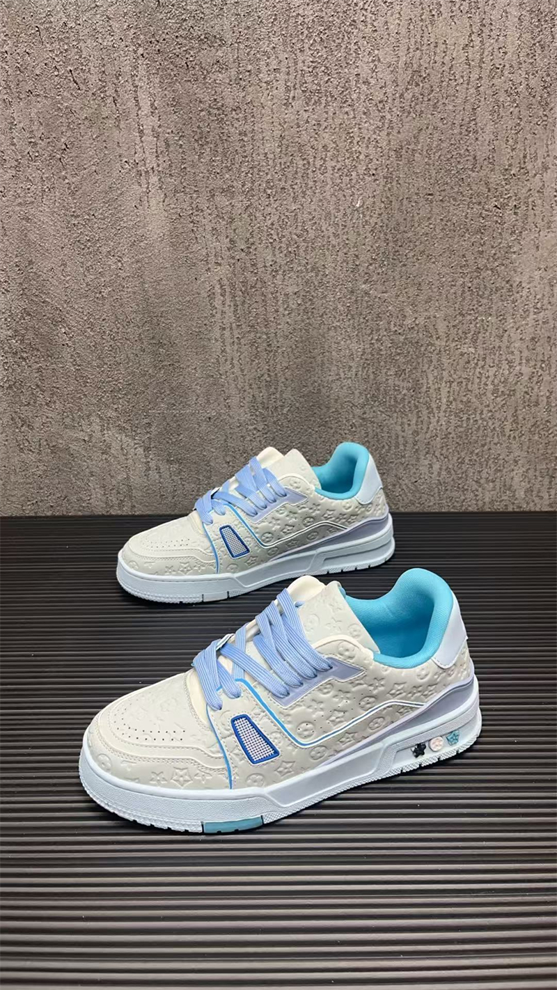 Designer shoes free shipping New trendy light luxury fashionable classic versatile casual couple sneakers white green