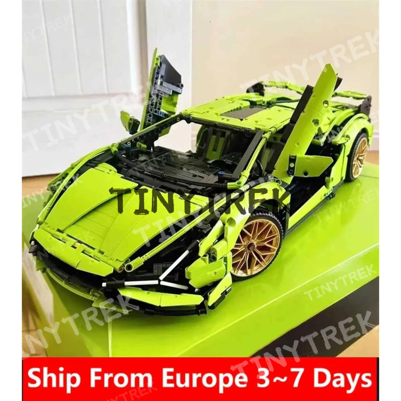 3696PCS Technical Lambo Building Blocks Car Model Compatible 42115 SIAN Roadster Bricks Boys Toys Gifts W250605