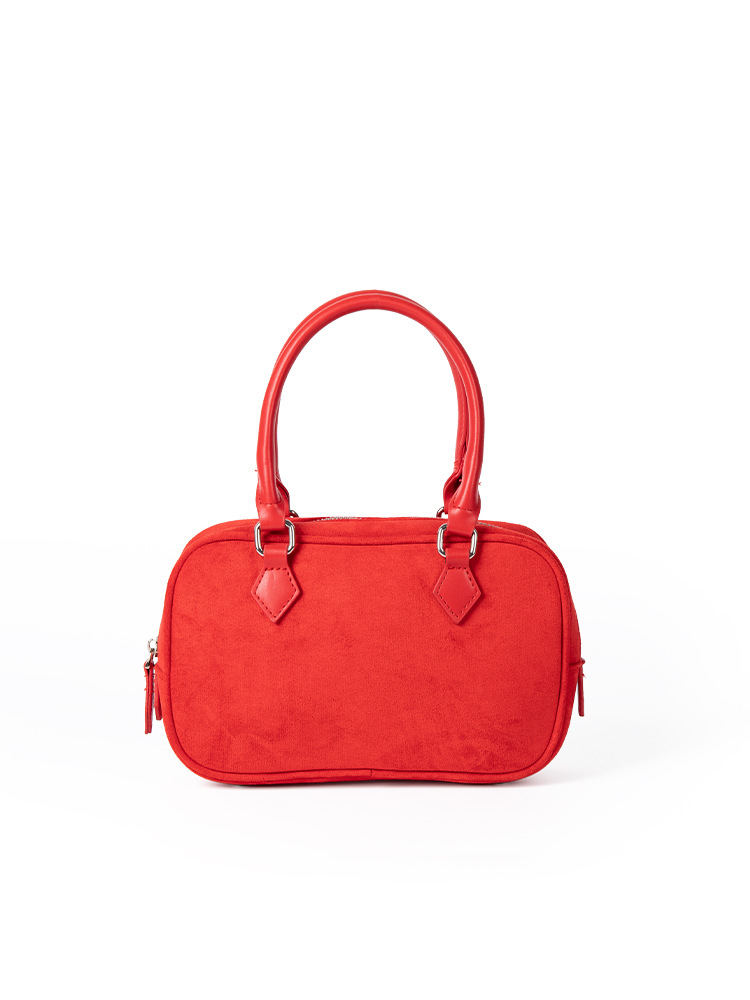 Hot-Selling Korean-Style Retro Minimalist Suede One-Shoulder Pillow Autumn Women's New Style Handbag Crossbody Small Square Bag