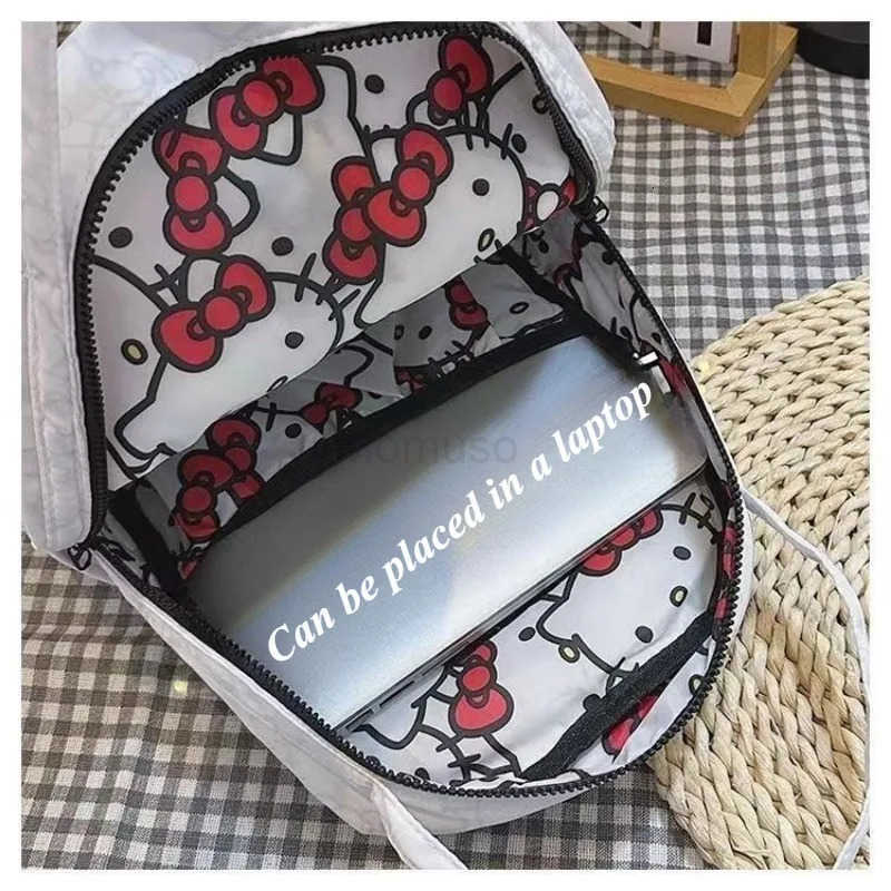 Sanrio Hello kitty cartoon backpack new animation cute student school bag outdoor travel storage large capacity backpack gift L250930