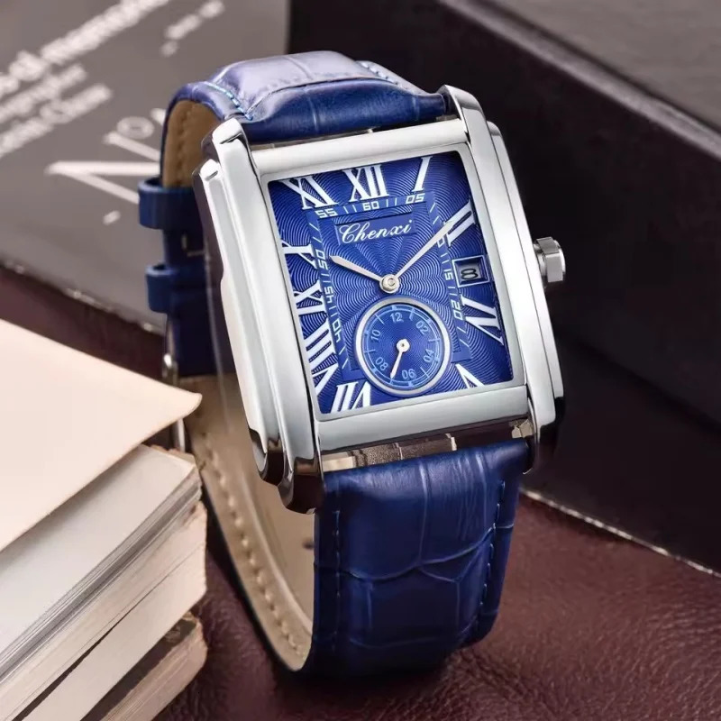 CHENXI 8216 Selling Top Business Mens Watch Quartz Military Calendar Waterproof Mens Leather Strap Elegant Clock 250928