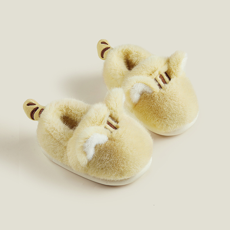 Children's Plush Cotton Shoes Male and Designer Female Children's Shoes Designer Shoes Cat Children's Cotton Slippers Autumn New Luxury